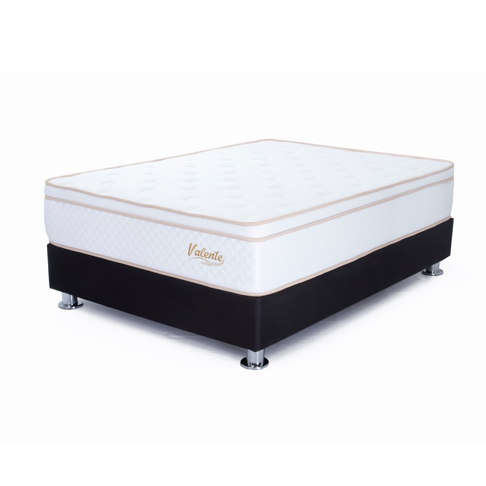 CAMA AMERICANA EL CISNE HYPERSOFT 2 PLAZAS BLANCO - 1