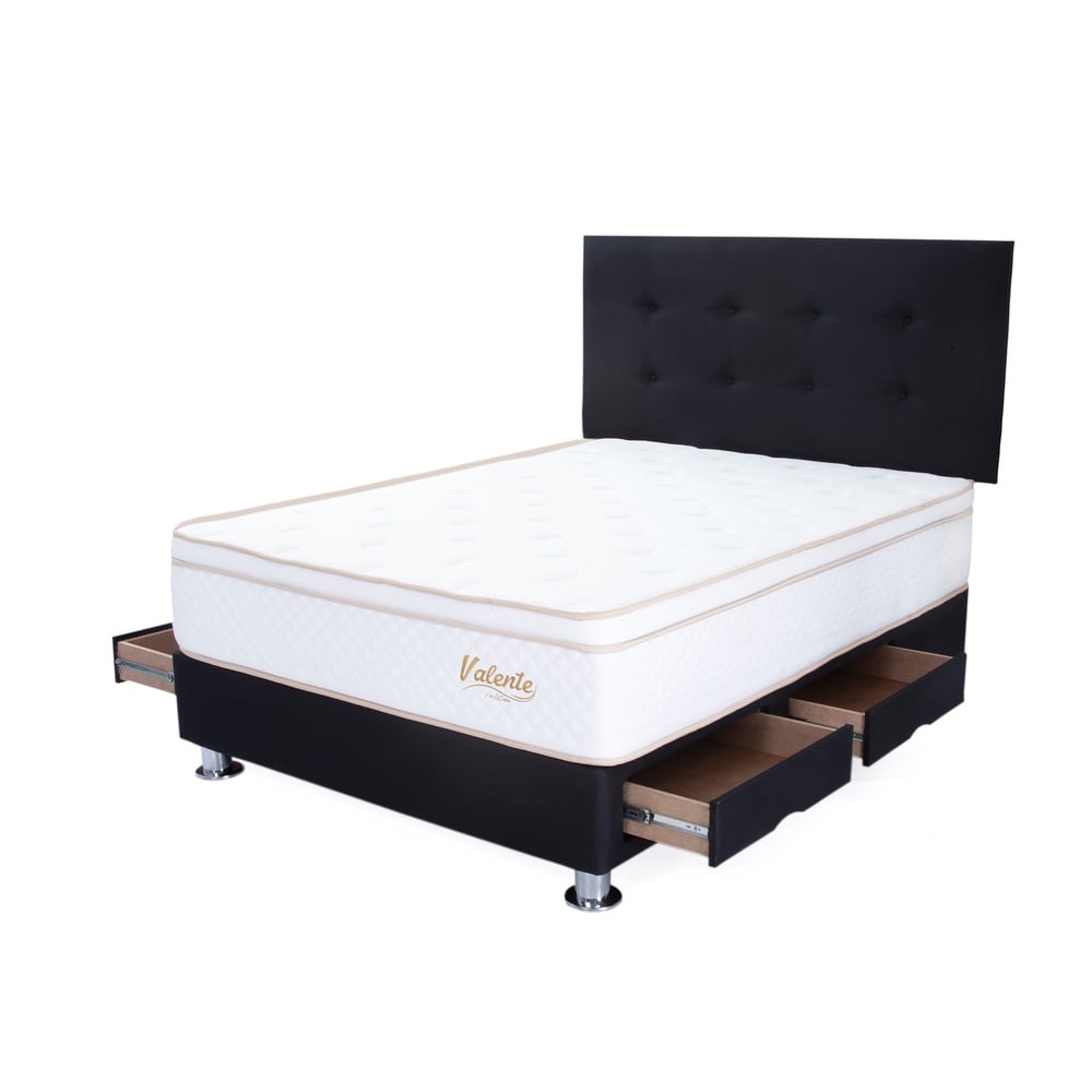 DORMITORIO CON CAJONES EL CISNE HYPERSOFT KING - 1