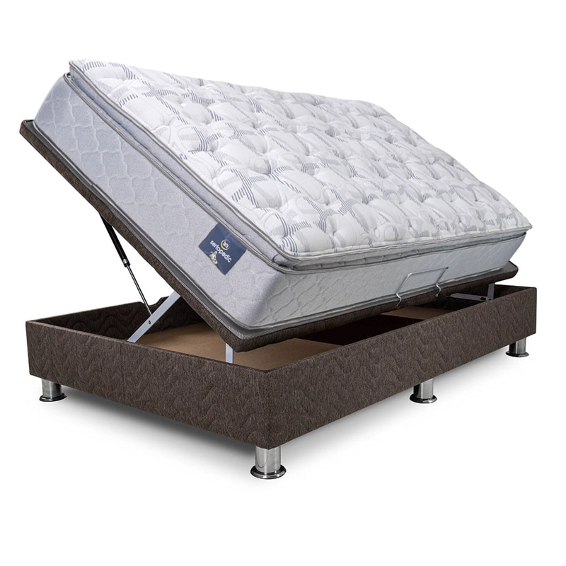 CAMA BOXET SERTA WAITROSE 1.5 PLAZAS MARRÓN - 3