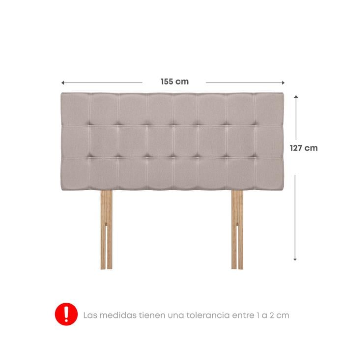 DORMITORIO CON CAJONES FORLI BOREAL QUEEN POCKET SS BEIGE + ZAPATERA - 7
