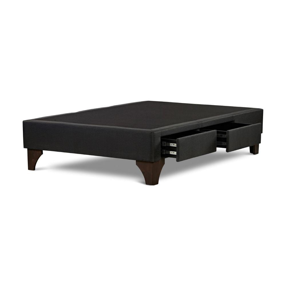 BASE CON CAJONES ROSEN PREMIUM GRAFITO 2 PLAZAS - 1