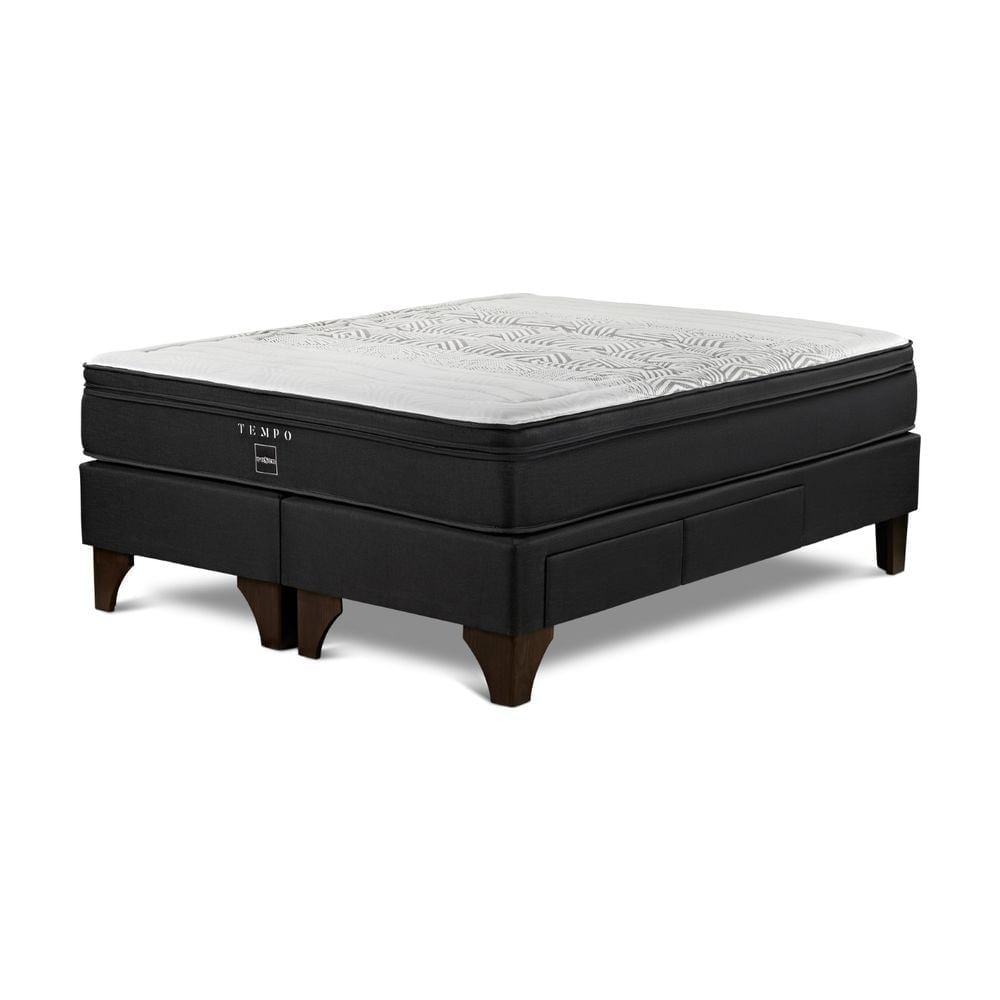 DORMITORIO EUROPEO CON CAJONES ROSEN TEMPO QUEEN ISSEY NIEBLA - 4