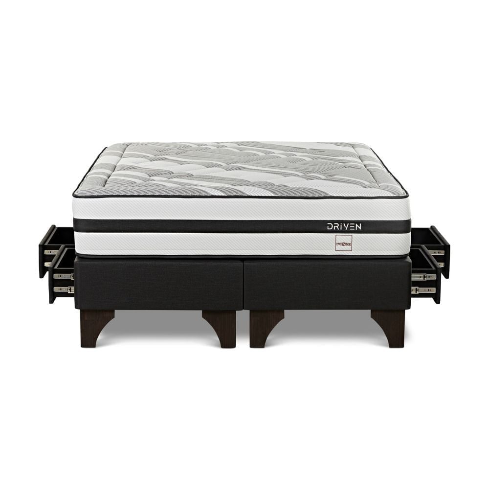 DORMITORIO EUROPEO CON CAJONES ROSEN DRIVEN KING ISSEY NIEBLA - 4