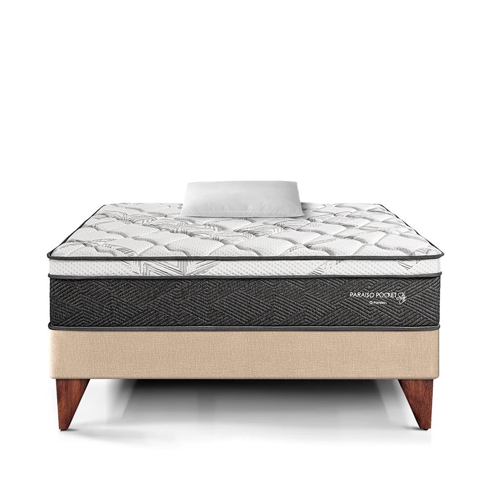 CAMA EUROPEA PARAÍSO POCKET STAR 1.5 PLAZAS CHAMPAGNE - 3