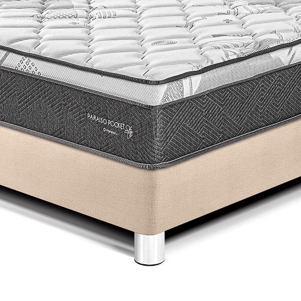 DORMITORIO AMERICANO PARAÍSO POCKET STAR 1.5 PLAZAS CHAMPAGNE + CABECERA LOFT - 2