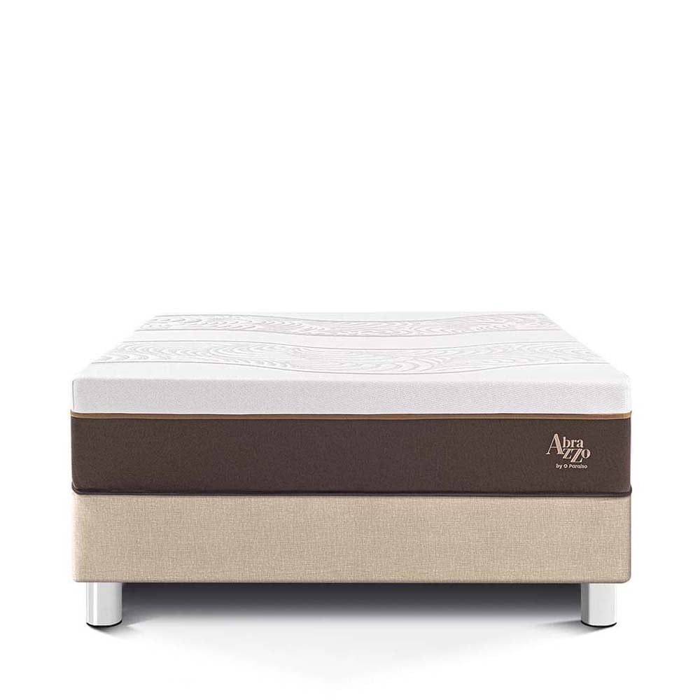 CAMA PARAÍSO ROYAL ABRAZZO 1.5 PLAZAS CHAMPAGNE + 1 ALMOHADA VISCOELÁSTICA - 3
