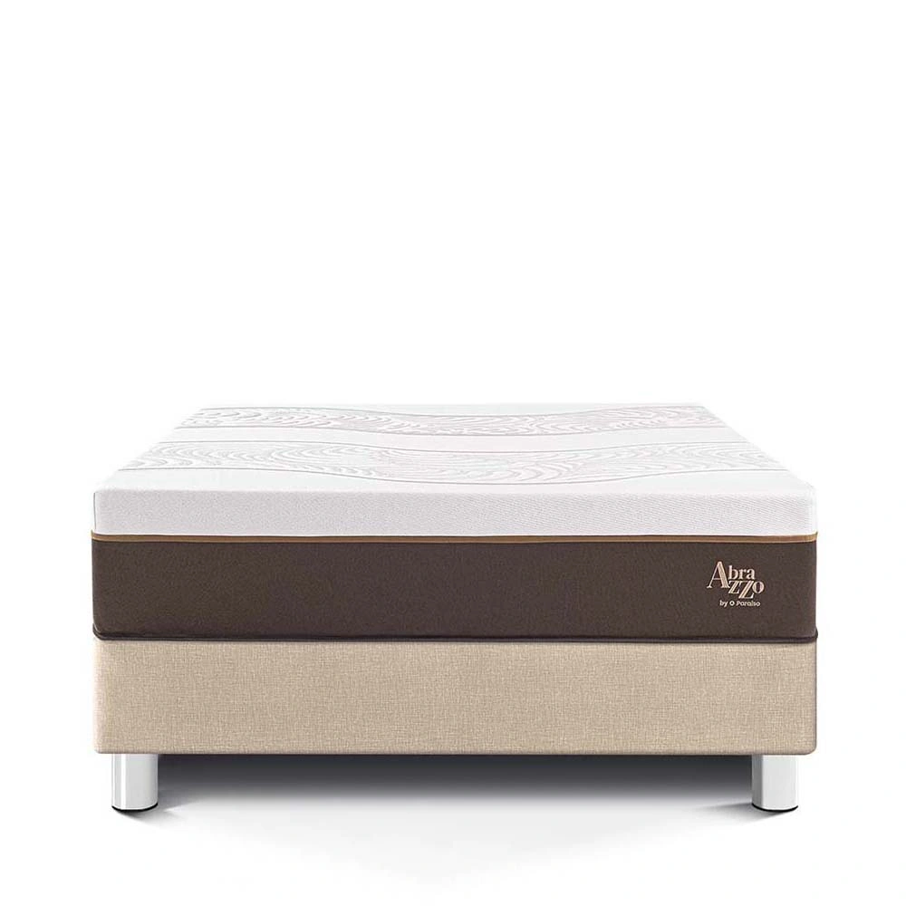 CAMA PARAÍSO ROYAL ABRAZZO 1.5 PLAZAS CHAMPAGNE + 1 ALMOHADA VISCOELÁSTICA - 3