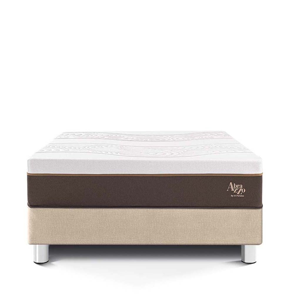 CAMA PARAÍSO ROYAL ABRAZZO 2 PLAZAS CHAMPAGNE + 2 ALMOHADAS VISCOELÁSTICAS - 3