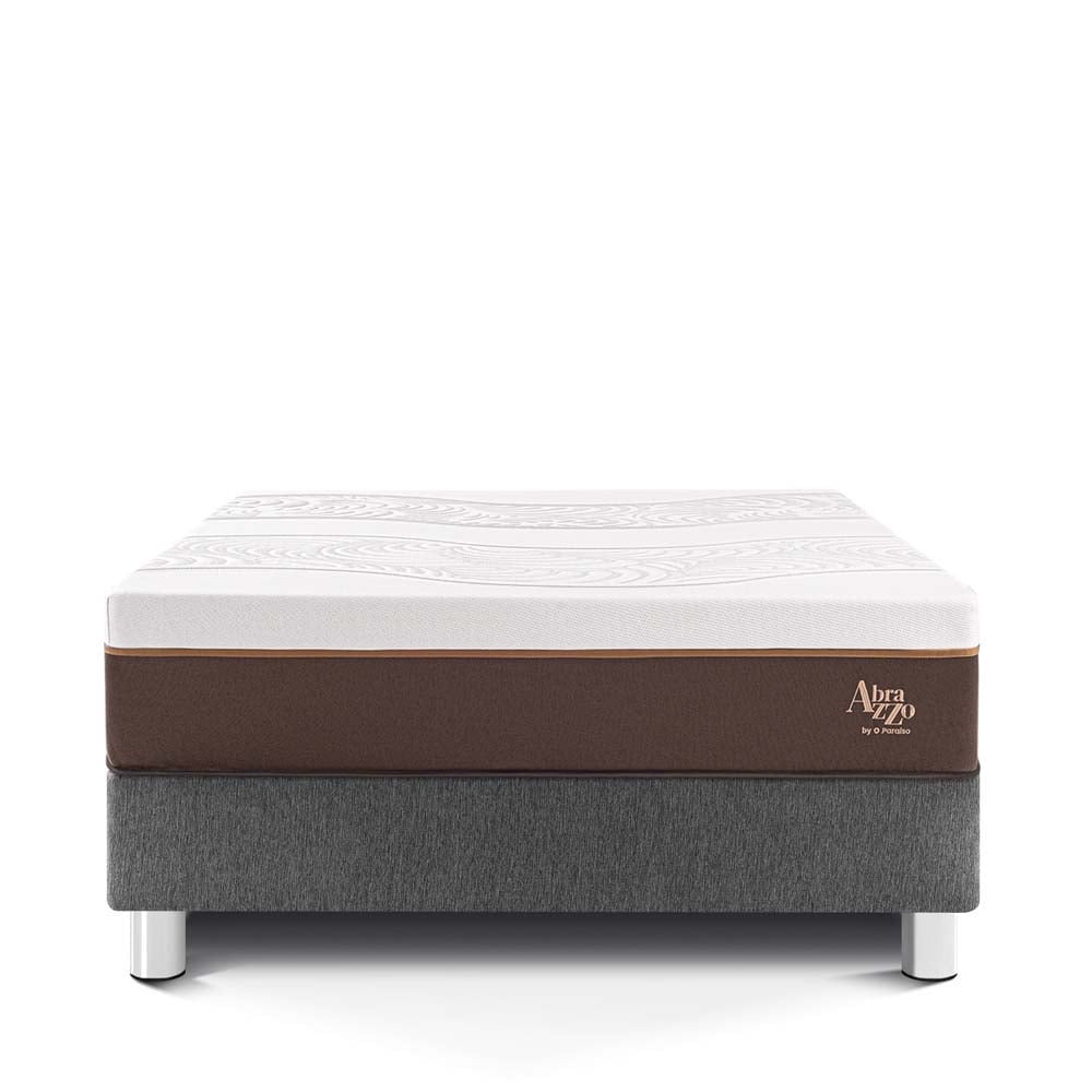 CAMA PARAÍSO ROYAL ABRAZZO QUEEN GRIS + 2 ALMOHADAS VISCOELÁSTICAS - 3