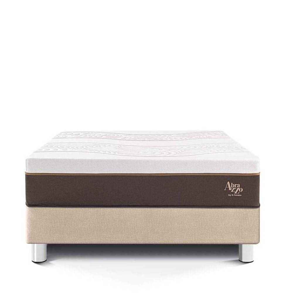 CAMA PARAÍSO ROYAL ABRAZZO QUEEN CHAMPAGNE + 2 ALMOHADAS VISCOELÁSTICAS - 3