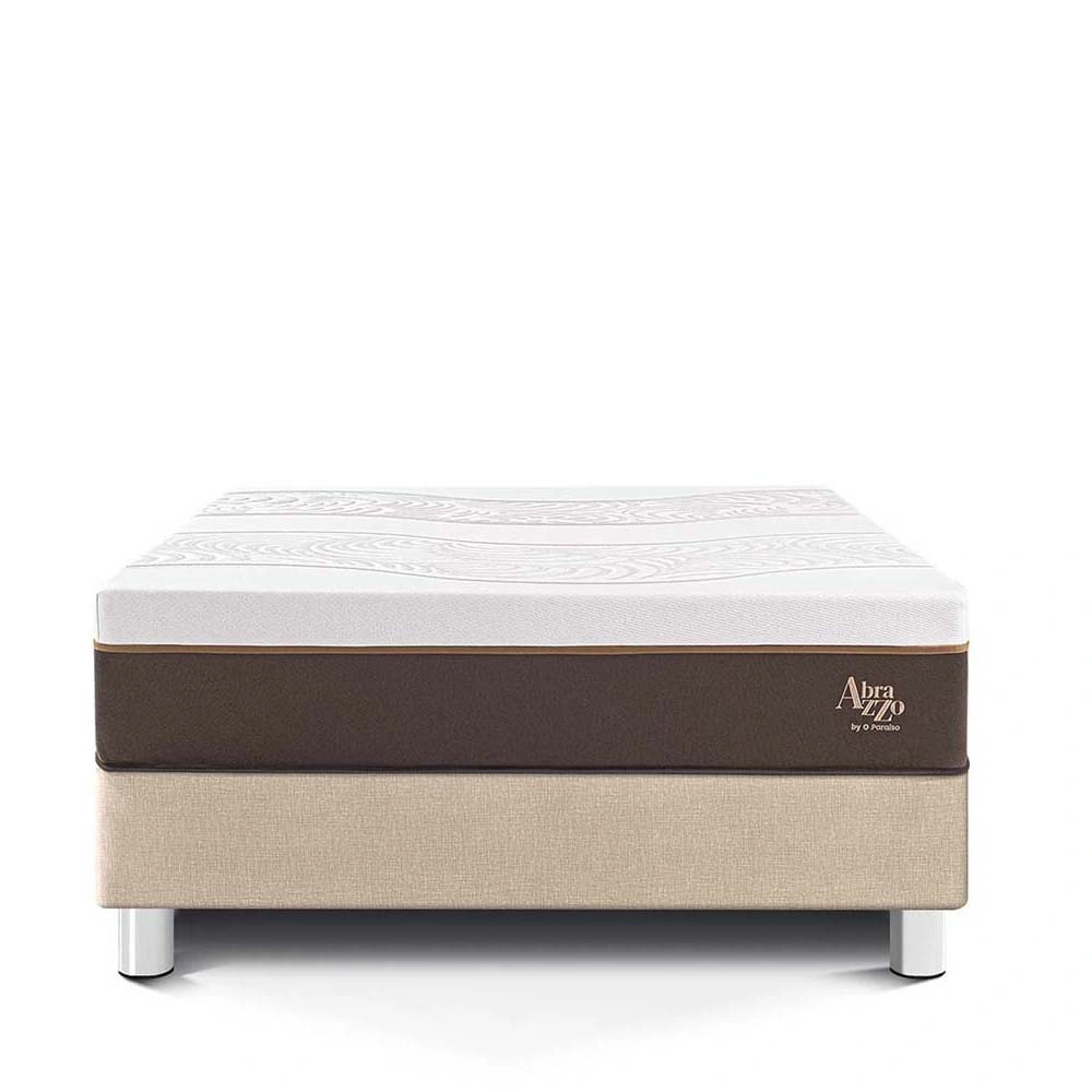 CAMA PARAÍSO ROYAL ABRAZZO QUEEN CHAMPAGNE + 2 ALMOHADAS VISCOELÁSTICAS - 3