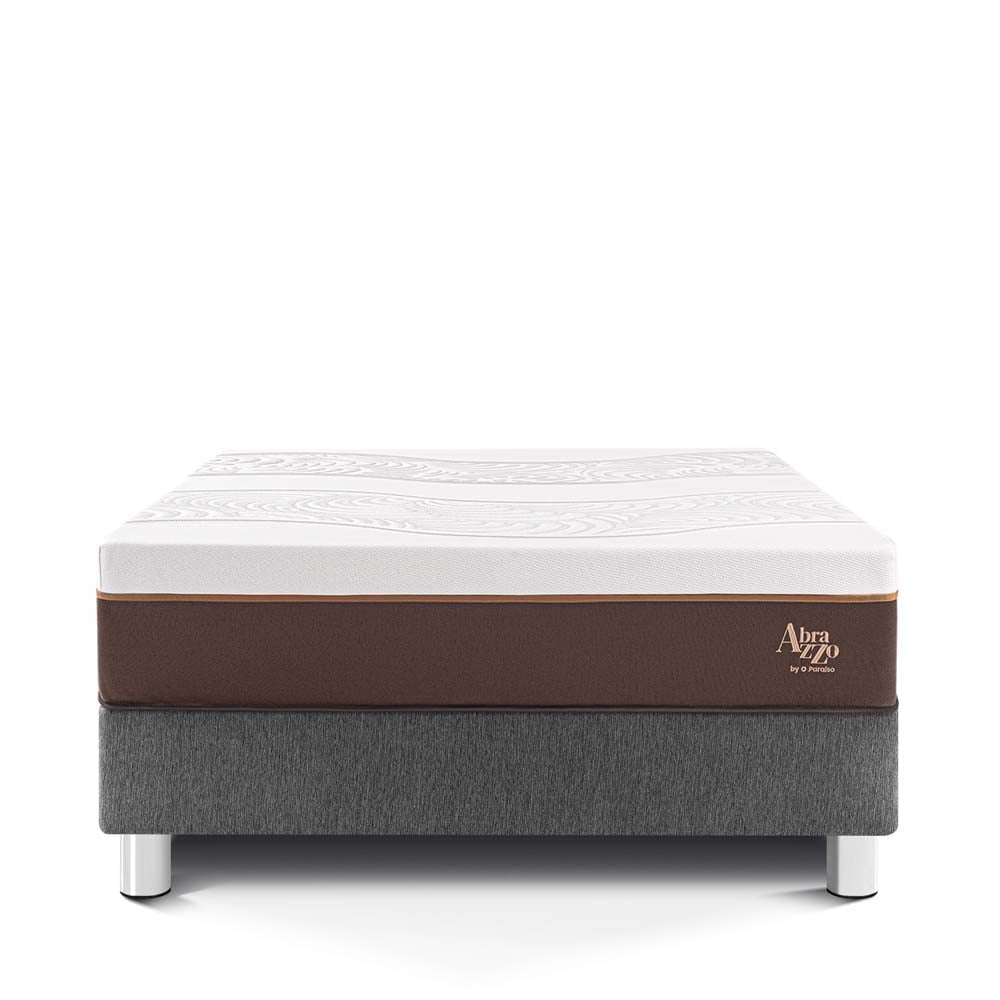 CAMA PARAÍSO ROYAL ABRAZZO KING GRIS + 2 ALMOHADAS VISCOELÁSTICAS - 3
