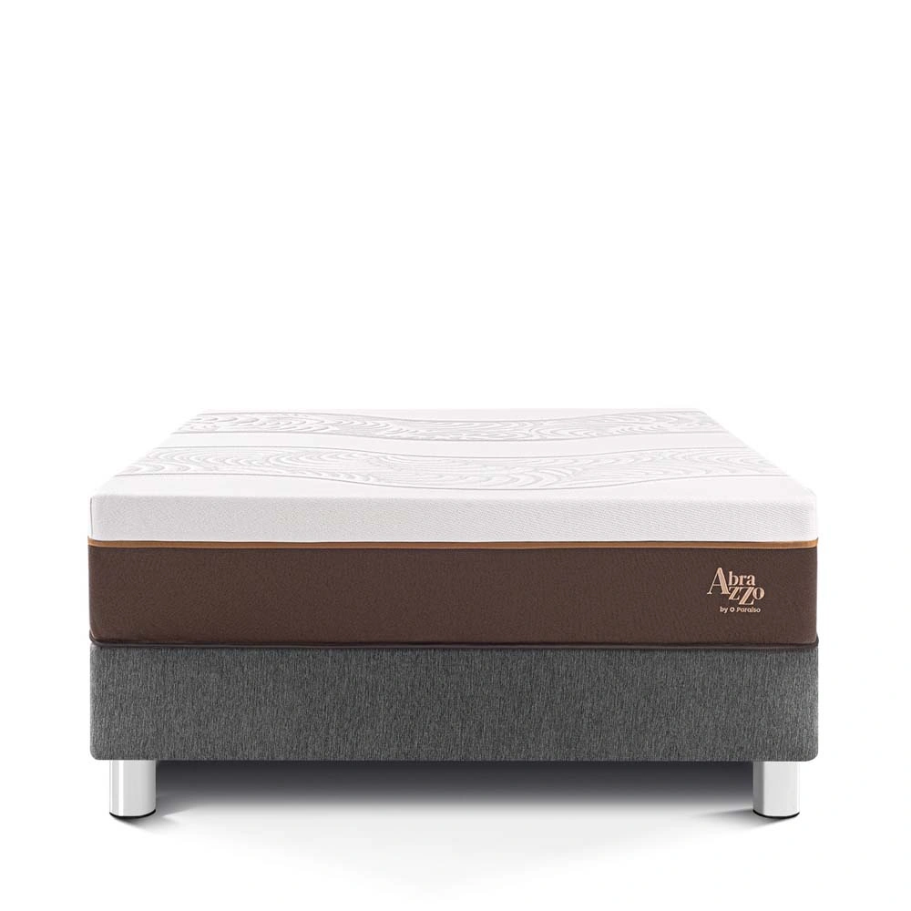 CAMA PARAÍSO ROYAL ABRAZZO KING GRIS + 2 ALMOHADAS VISCOELÁSTICAS - 3
