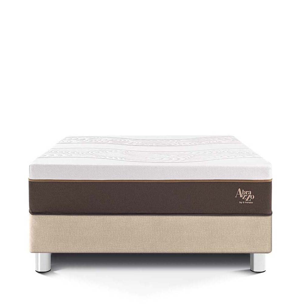 CAMA PARAÍSO ROYAL ABRAZZO KING CHAMPAGNE + 2 ALMOHADAS VISCOELÁSTICAS - 3