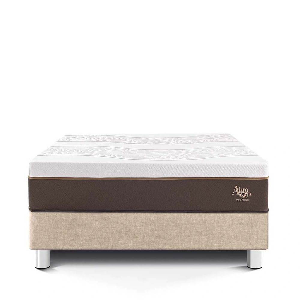 CAMA PARAÍSO ROYAL ABRAZZO KING CHAMPAGNE + 2 ALMOHADAS VISCOELÁSTICAS - 3