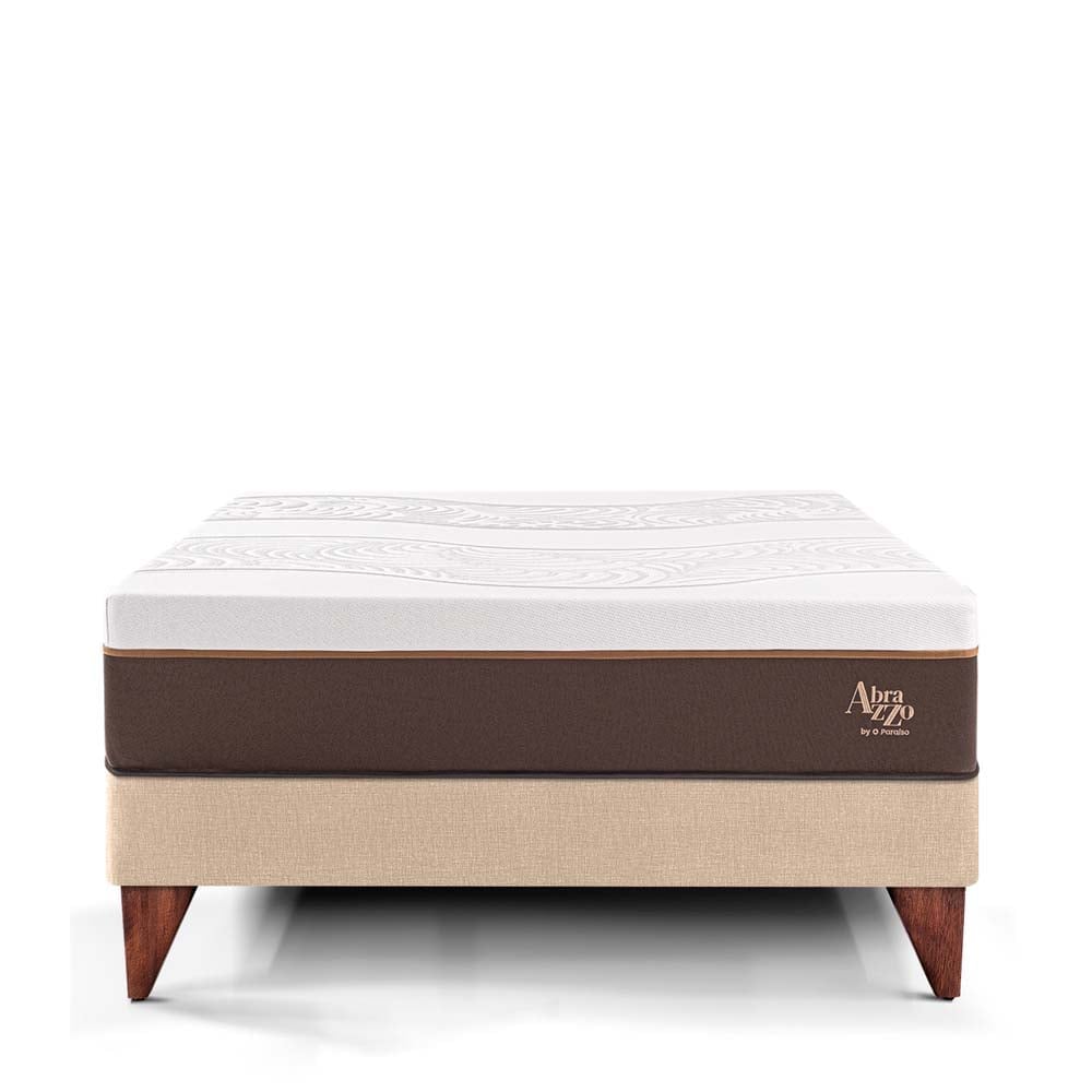 CAMA EUROPEA PARAÍSO ROYAL ABRAZZO 1.5 PLAZAS CHAMPAGNE + 1 ALMOHADA VISCOELÁSTICA - 3