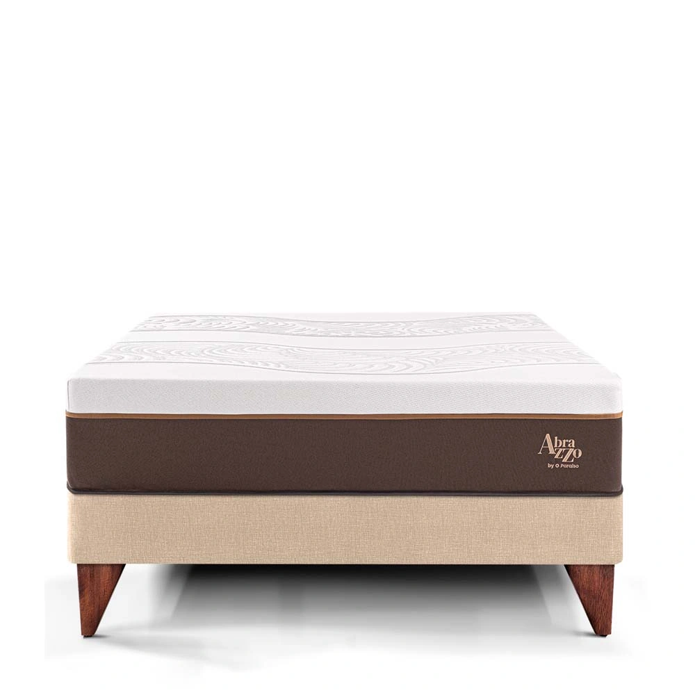 CAMA EUROPEA PARAÍSO ROYAL ABRAZZO 1.5 PLAZAS CHAMPAGNE + 1 ALMOHADA VISCOELÁSTICA - 3