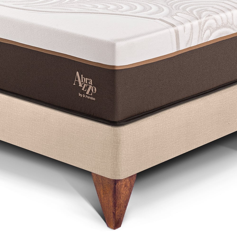 CAMA EUROPEA PARAÍSO ROYAL ABRAZZO QUEEN CHAMPAGNE + 2 ALMOHADAS VISCOELÁSTICAS - 2