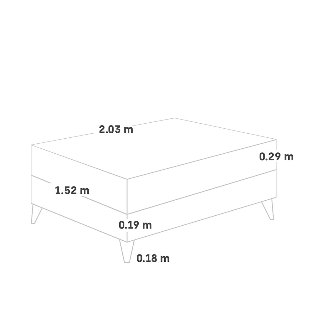 CAMA EUROPEA PARAÍSO ROYAL ABRAZZO QUEEN CHAMPAGNE + 2 ALMOHADAS VISCOELÁSTICAS - 5