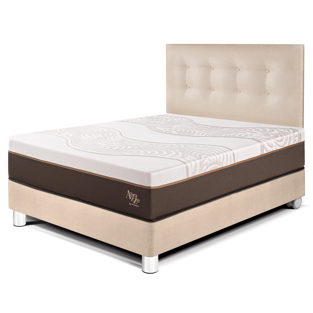 DORMITORIO PARAÍSO ROYAL ABRAZZO 1.5 PLAZAS CHAMPAGNE + 1 ALMOHADA VISCOELÁSTICA - 1