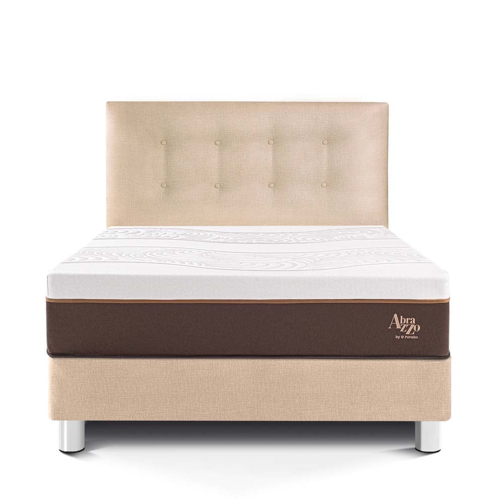DORMITORIO PARAÍSO ROYAL ABRAZZO 1.5 PLAZAS CHAMPAGNE + 1 ALMOHADA VISCOELÁSTICA - 3