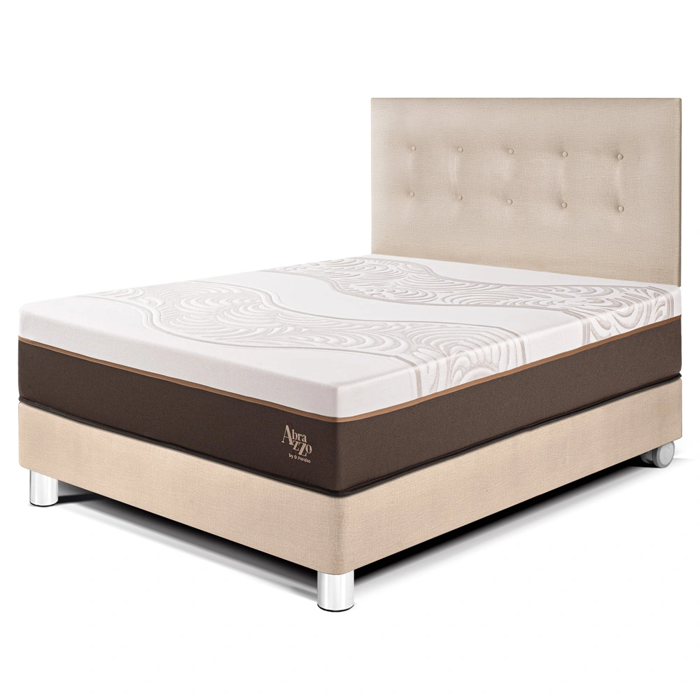 DORMITORIO PARAÍSO ROYAL ABRAZZO 2 PLAZAS CHAMPAGNE + 2 ALMOHADAS VISCOELÁSTICAS - 1