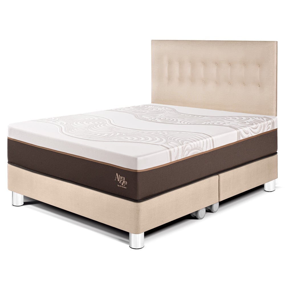 DORMITORIO PARAÍSO ROYAL ABRAZZO KING CHAMPAGNE + 2 ALMOHADAS VISCOELÁSTICAS - 1