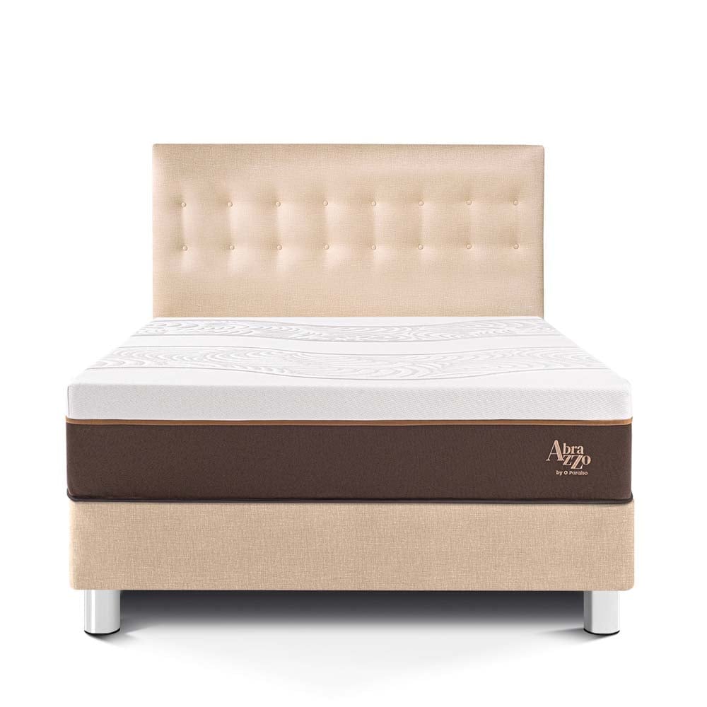 DORMITORIO PARAÍSO ROYAL ABRAZZO KING CHAMPAGNE + 2 ALMOHADAS VISCOELÁSTICAS - 3