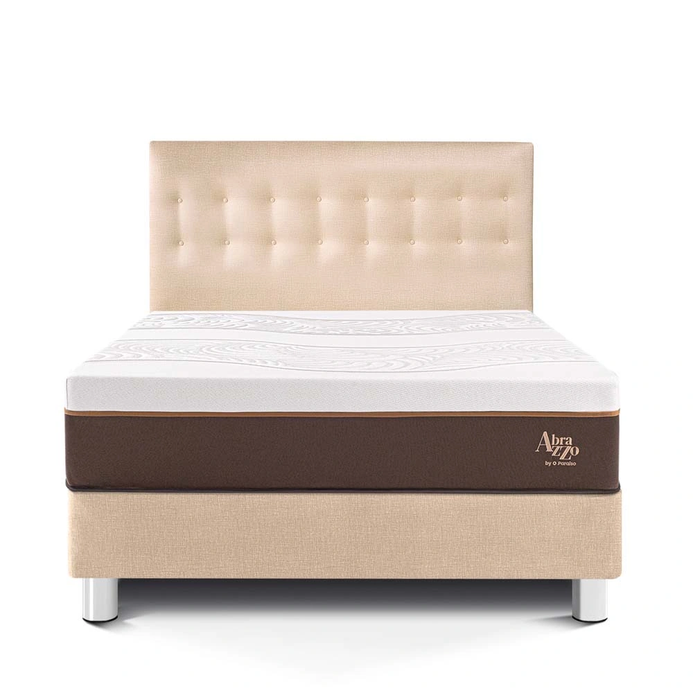 DORMITORIO PARAÍSO ROYAL ABRAZZO KING CHAMPAGNE + 2 ALMOHADAS VISCOELÁSTICAS - 3