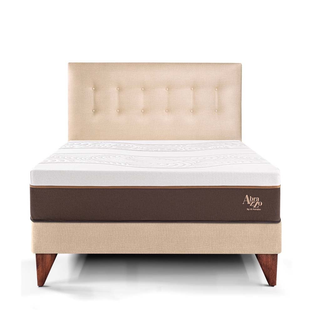 DORMITORIO EUROPEO PARAÍSO ROYAL ABRAZZO QUEEN CHAMPAGNE + 2 ALMOHADAS VISCOELÁSTICAS - 3