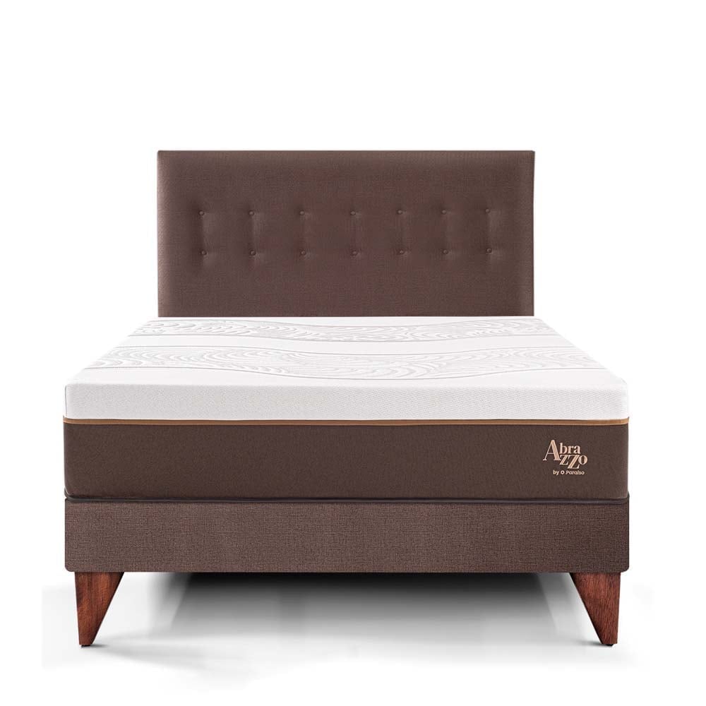 DORMITORIO EUROPEO PARAÍSO ROYAL ABRAZZO KING CHOCOLATE + 2 ALMOHADAS VISCOELÁSTICAS - 3