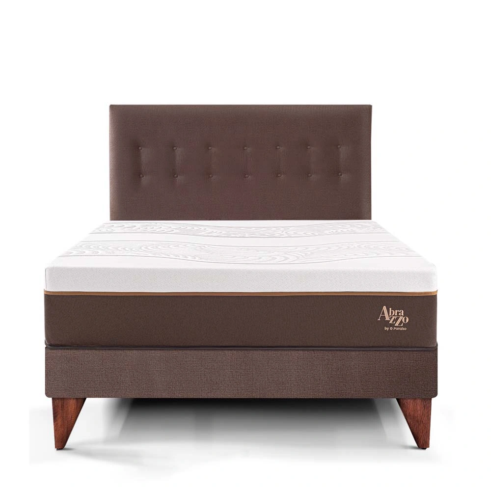 DORMITORIO EUROPEO PARAÍSO ROYAL ABRAZZO KING CHOCOLATE + 2 ALMOHADAS VISCOELÁSTICAS - 3