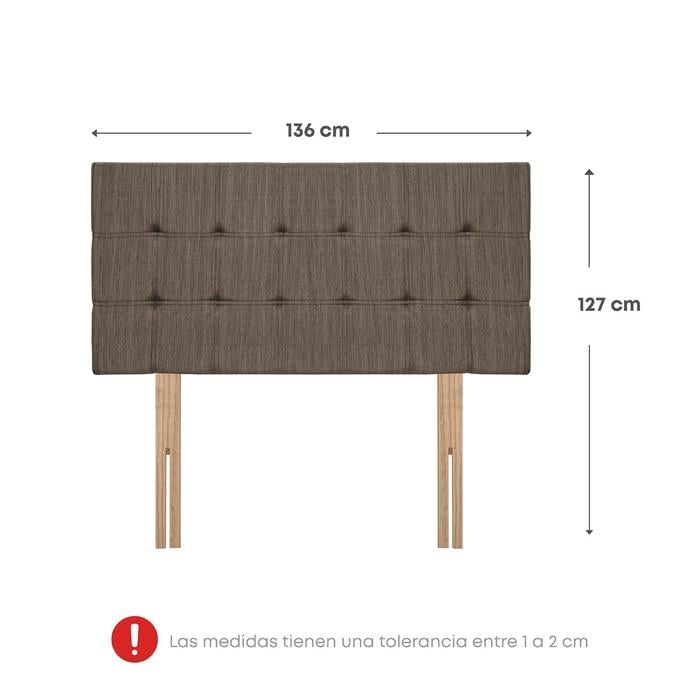 DORMITORIO AMERICANO FORLI POLARIS 2 PLAZAS CON CAJONES MARRÓN + EDREDÓN - 5