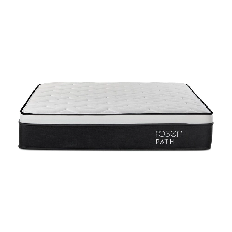 CAMA EUROPEA ROSEN CON CAJONES PATH GRAFITO 2 PLAZAS + 2 ALMOHADAS - 3