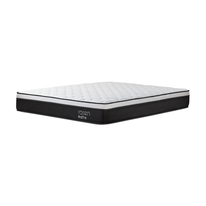 CAMA EUROPEA ROSEN CON CAJONES PATH GRAFITO KING + 2 ALMOHADAS - 2