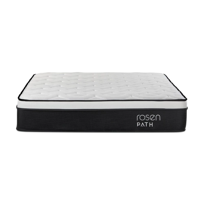 DORMITORIO EUROPEO CON CAJONES ROSEN PATH GRAFITO 2 PLAZAS WEST GRAFITO + 2 ALMOHADAS - 4