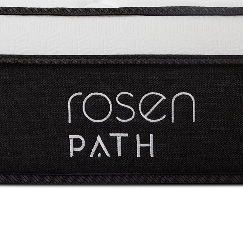 DORMITORIO EUROPEO CON CAJONES ROSEN PATH GRAFITO 2 PLAZAS WEST GRAFITO + 2 ALMOHADAS - 8