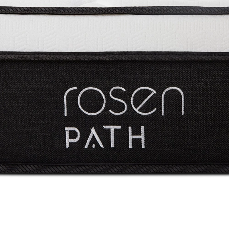 DORMITORIO EUROPEO CON CAJONES ROSEN PATH GRAFITO QUEEN NEW BENNET GRAFITO + 2 ALMOHADAS - 6