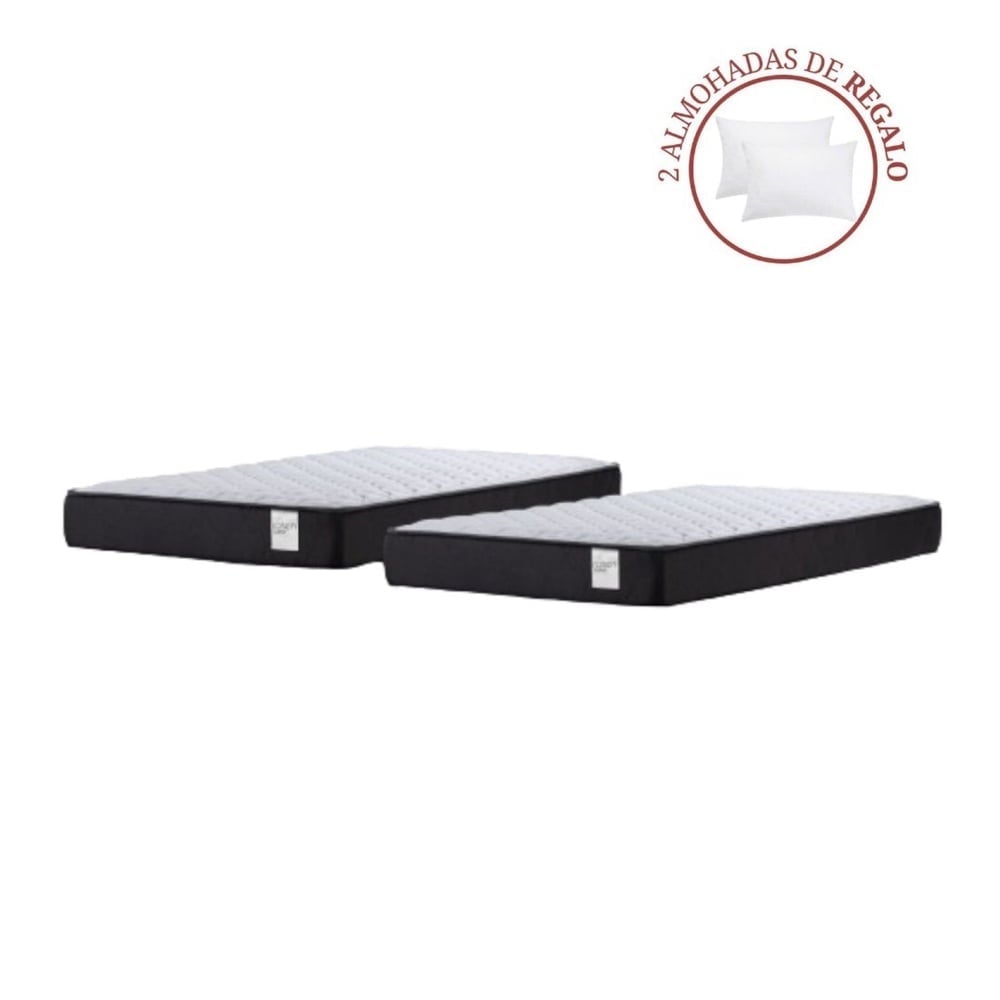 DOS COLCHONES ROSEN MOVE 1.5 PLAZAS + 2 ALMOHADAS - 2