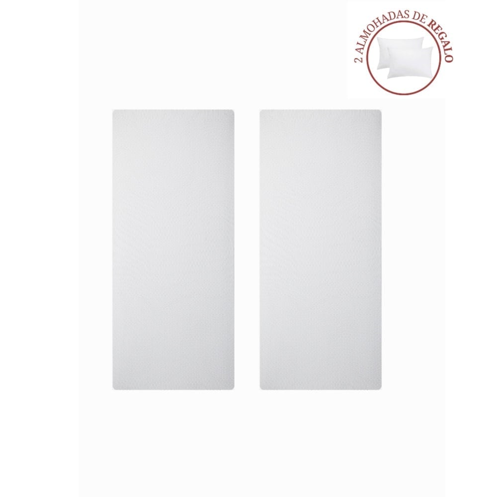 DOS COLCHONES ROSEN PRATTA 1.5 PLAZAS + 2 ALMOHADAS - 3