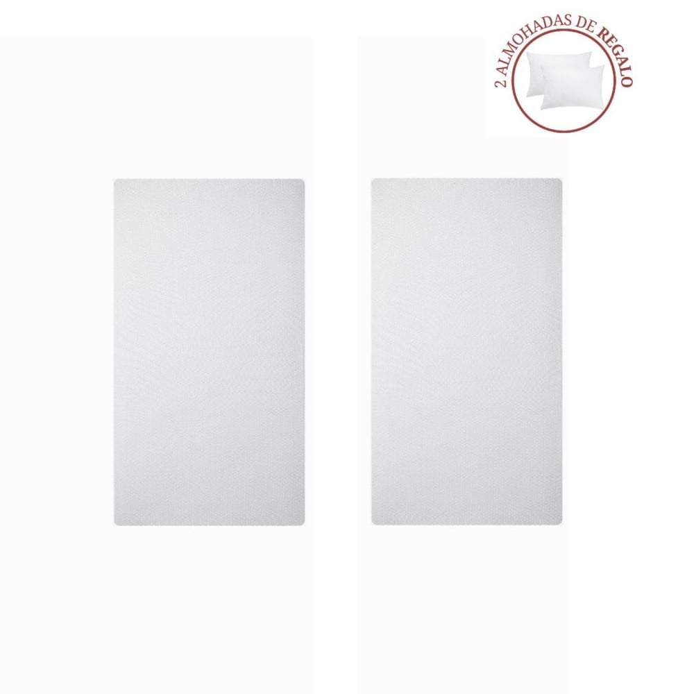 DOS COLCHONES ROSEN PRATTA 2 PLAZAS + 2 ALMOHADAS - 3