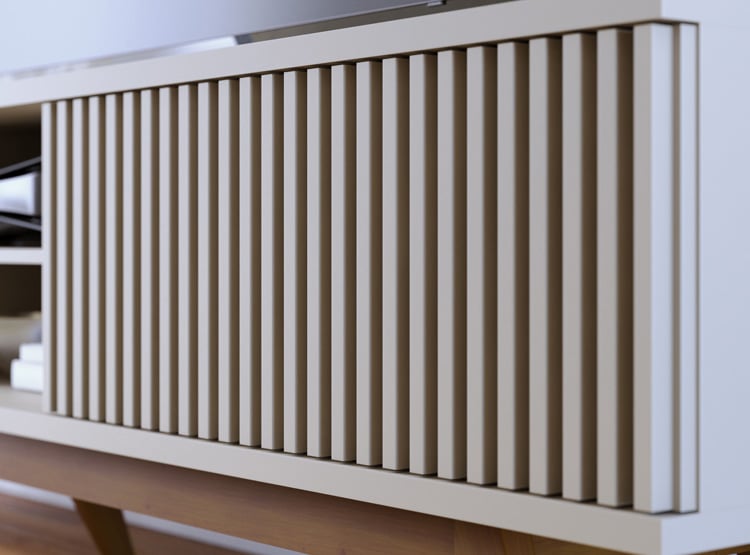 MESA DE TV RIPLEY HOME FORTALEZA OFF WHITE HASTA 75" - 3
