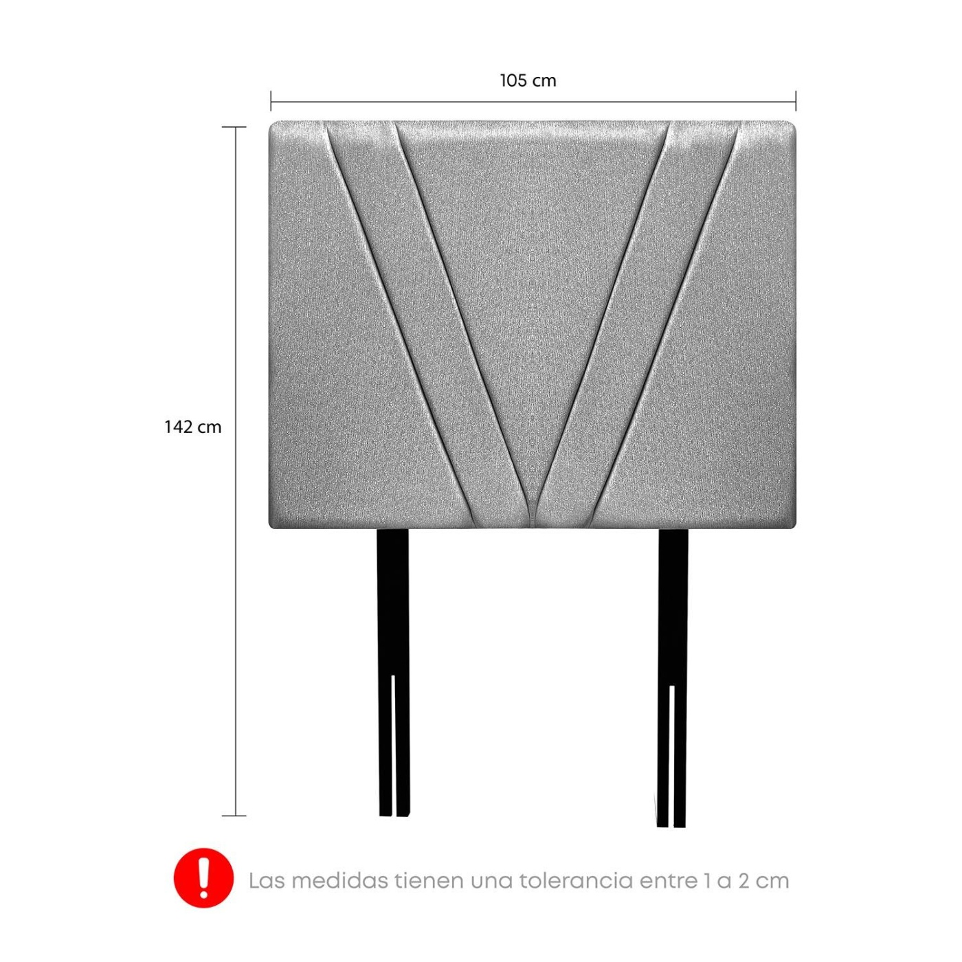 CABECERA RIZZOLI NÁPOLES 1.5 PLAZAS PLATA - 2