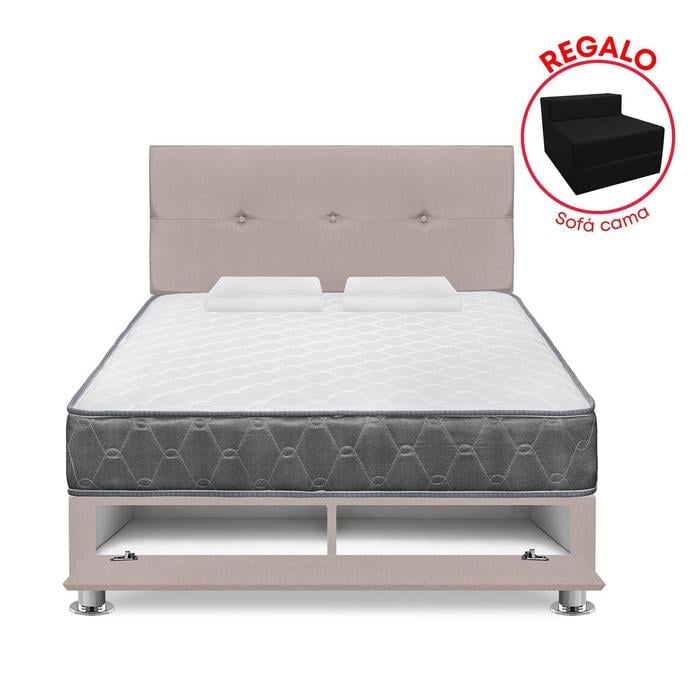 DORMITORIO CON CAJONES FORLI 2 PLAZAS - 1