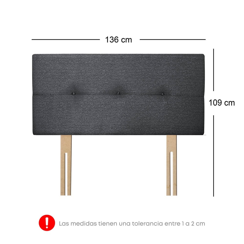 DORMITORIO AMERICANO FORLI ACQUA 2 PLAZAS GRAFITO + SOFÁ CAMA - 7