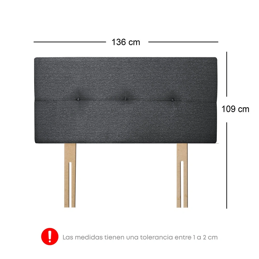 DORMITORIO AMERICANO FORLI ACQUA 2 PLAZAS GRAFITO + SOFÁ CAMA - 7