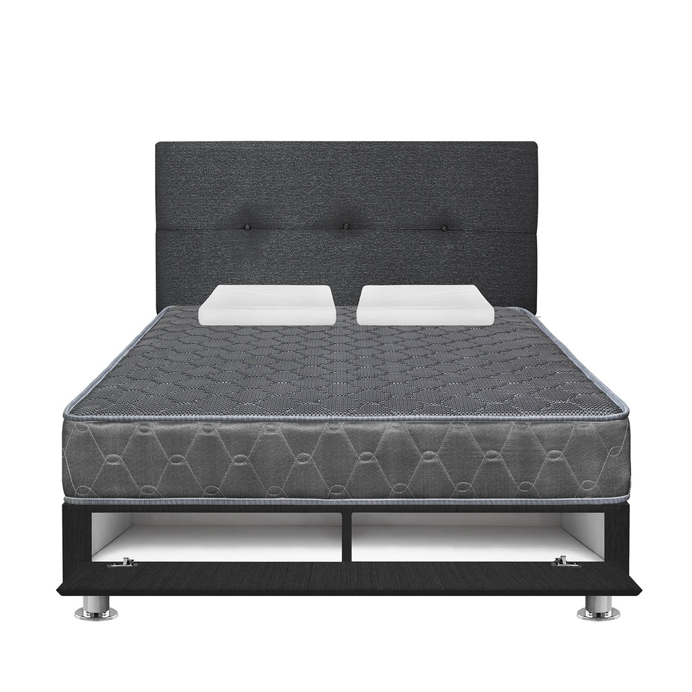 DORMITORIO AMERICANO FORLI ACQUA 2 PLAZAS NEGRO + SOFÁ CAMA - 2