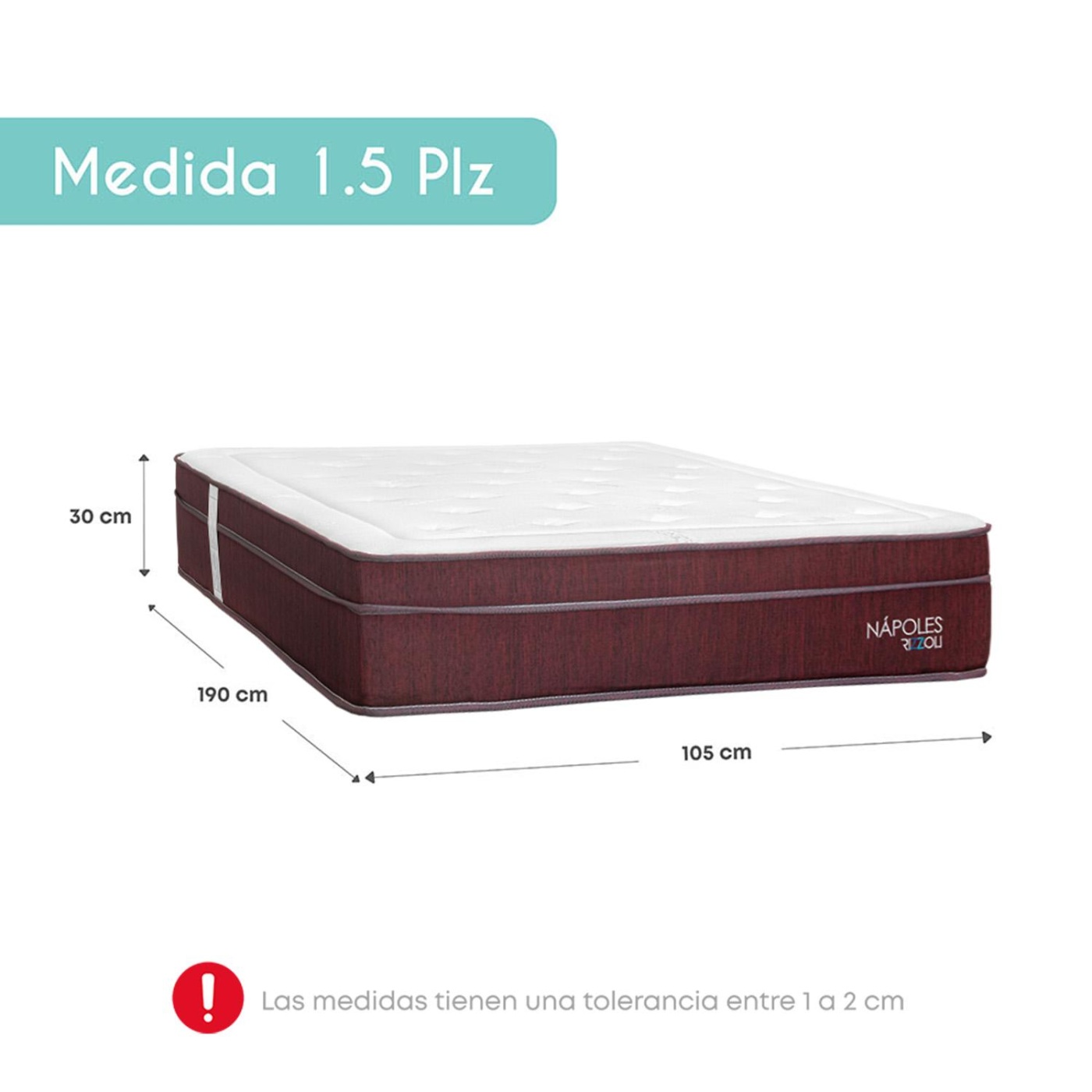 COLCHÓN RIZZOLI NÁPOLES 1.5 PLAZAS - 5