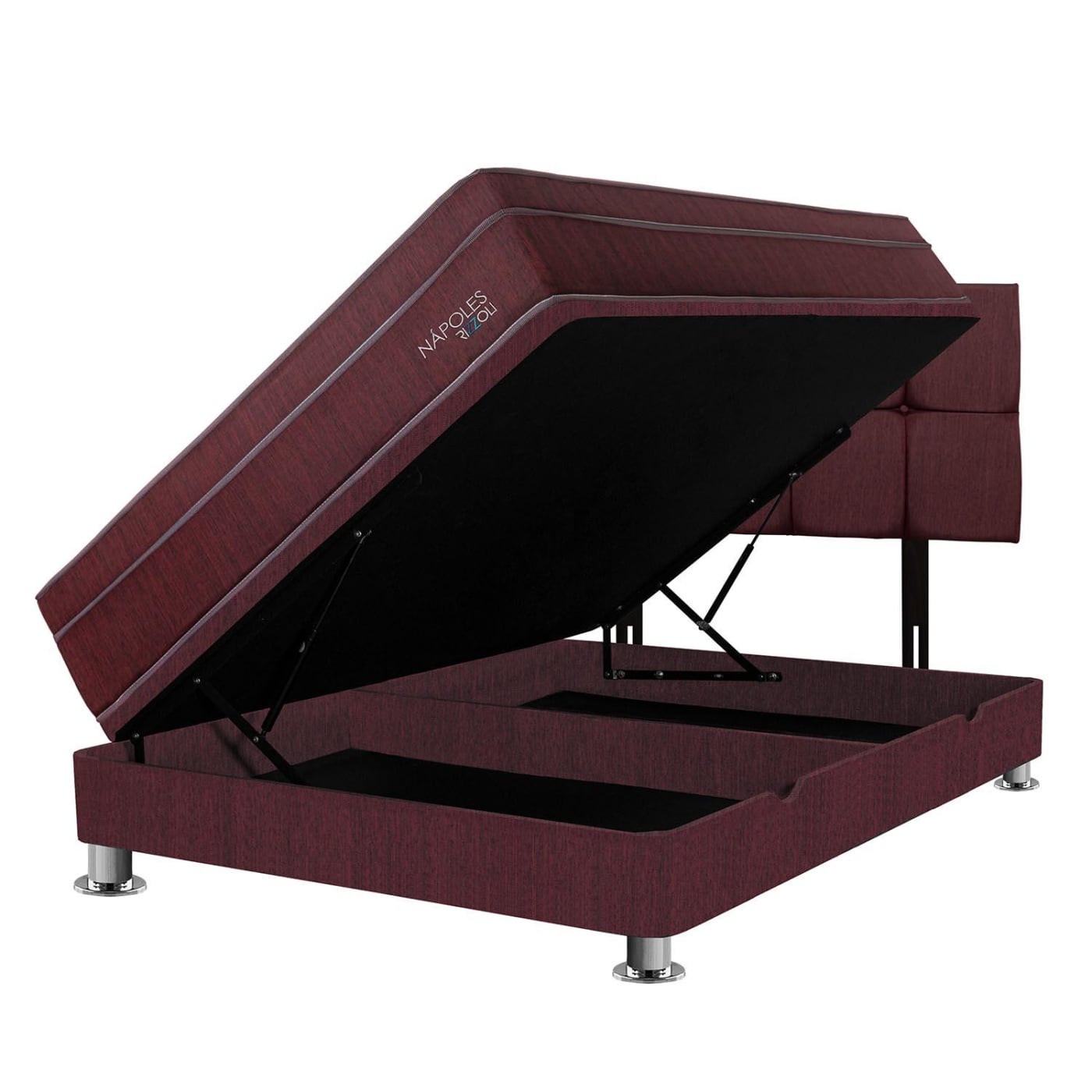 DORMITORIO BOXET RIZZOLI NÁPOLES 1.5 PLAZAS GUINDA - 1