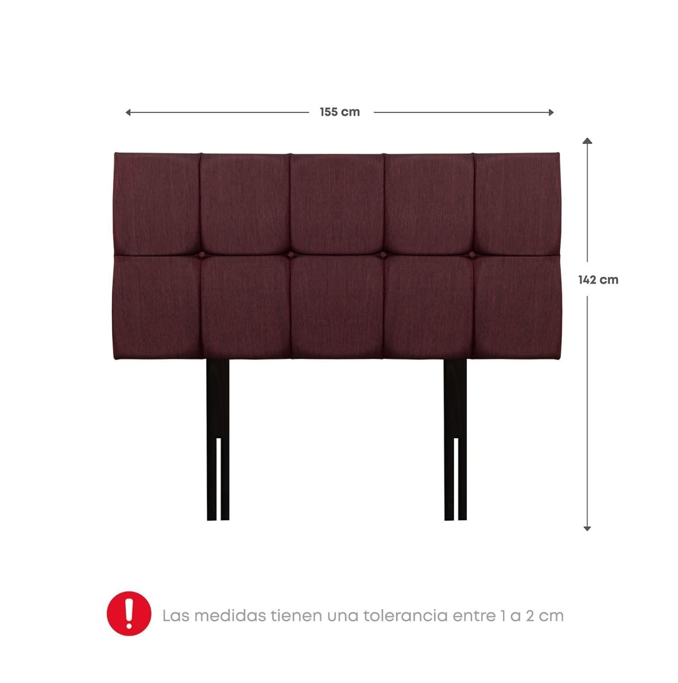DORMITORIO BOXET RIZZOLI NÁPOLES QUEEN GUINDA - 7